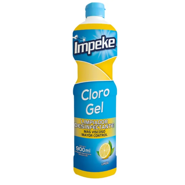 Cloro Gel 900Ml Impeke Aroma Limon