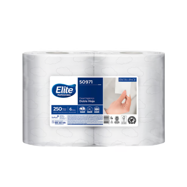 Higiénico Jumbo Elite 6 x 250 mt 2 hj