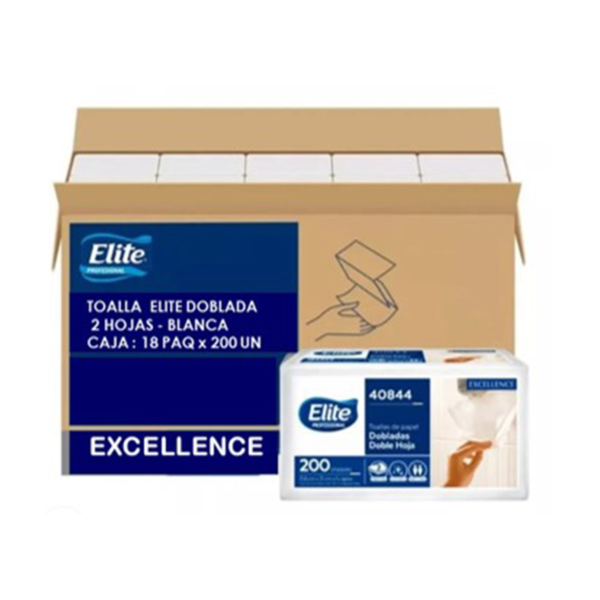 Toalla Interfoliada Elite Excellence 18 Paq - 200Un 2Hj (SKU 10010327)